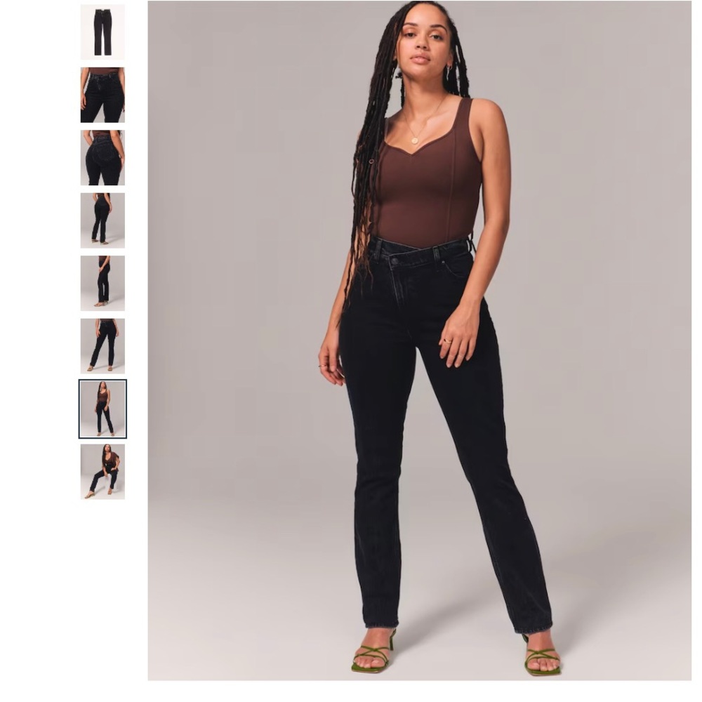 High Rise 90s Slim Straight Jeans